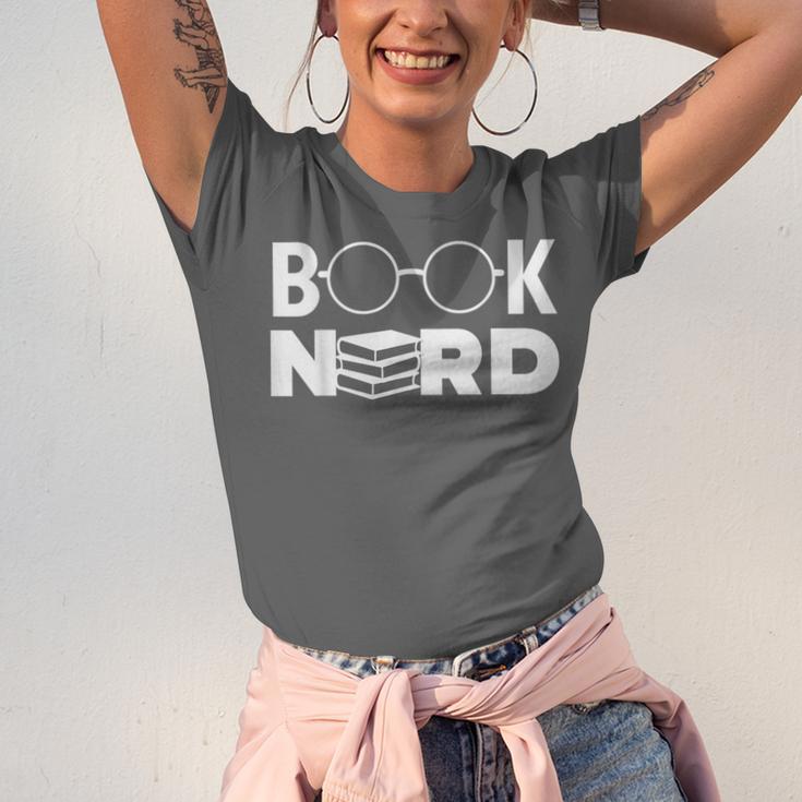 Book Nerd Book Club Bookworm Reading Lover Humor Unisex Jersey T-Shirt