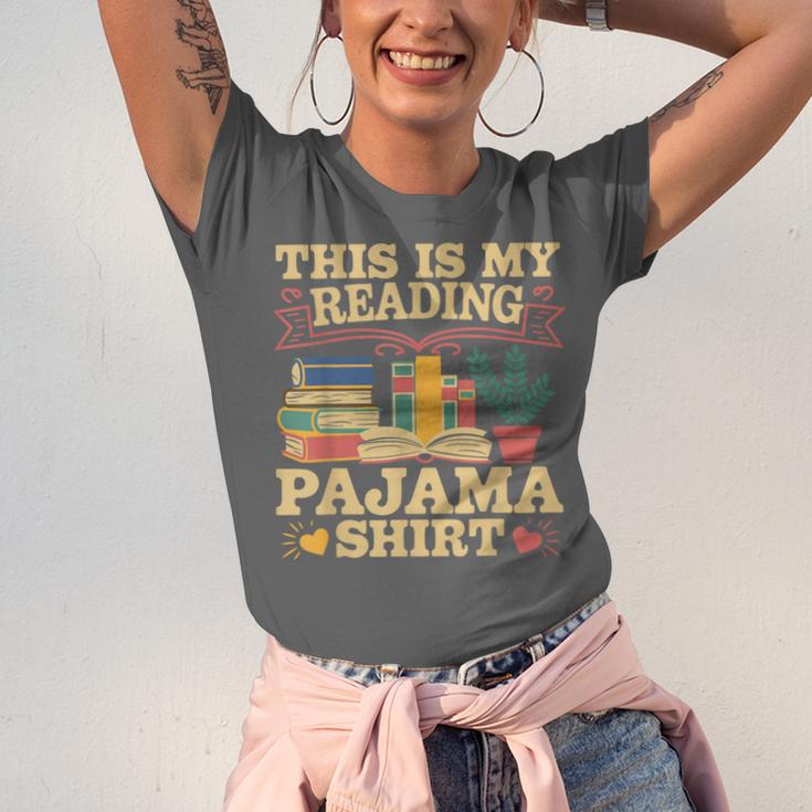 Book And Pajama This Is My Reading Pajama Bedtime Reading Unisex Jersey T-Shirt