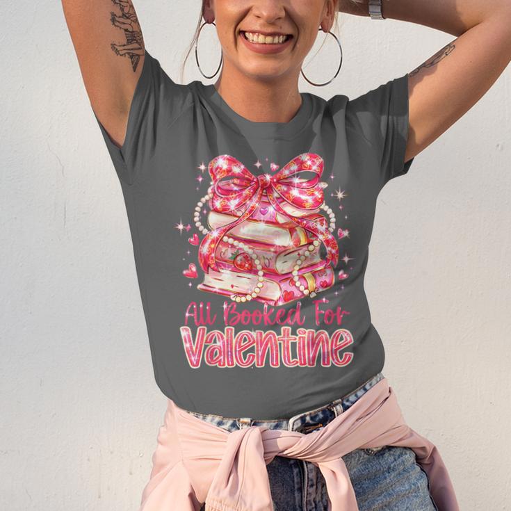 All Booked For Valentine Cute Pink Book Lover Aesthetic Unisex Jersey T-Shirt All Booked For Valentine Cute Pink Book Lover Aesthetic Unisex Jersey T-Shirt