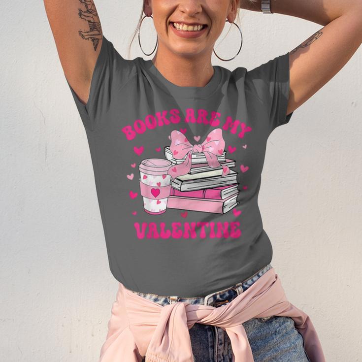 All Booked For Valentines Book Reading Coquette Bow Unisex Jersey T-Shirt All Booked For Valentines Book Reading Coquette Bow Unisex Jersey T-Shirt