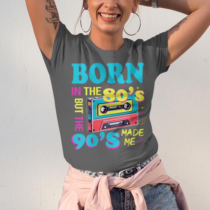 Born In The 80's But 90's Made Me Nostalgia Cassette Tape Unisex Jersey T-Shirt