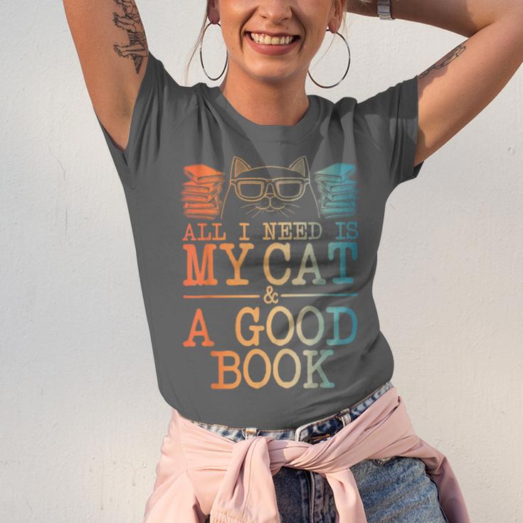 Cat & Book Art For Men Women Cat Librarian Novel Book Lover Unisex Jersey T-Shirt Cat & Book Art For Men Women Cat Librarian Novel Book Lover Unisex Jersey T-Shirt
