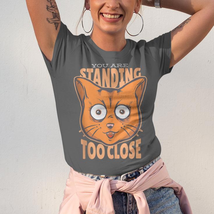 Cat Lover Antisocial Too Close Introvert People Hater Unisex Jersey T-Shirt Cat Lover Antisocial Too Close Introvert People Hater Unisex Jersey T-Shirt