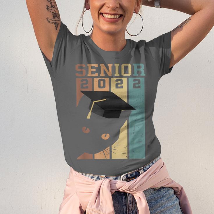 Class Of 2022 Graduation Cat Seniors Grad Unisex Jersey T-Shirt