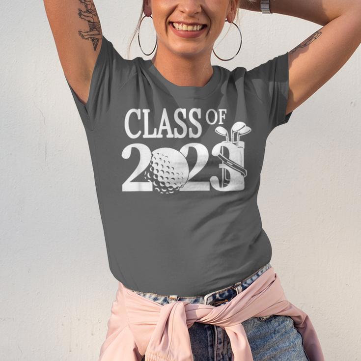 Class Of 2023 Graduation Senior Golfer Golf Player Unisex Jersey T-Shirt