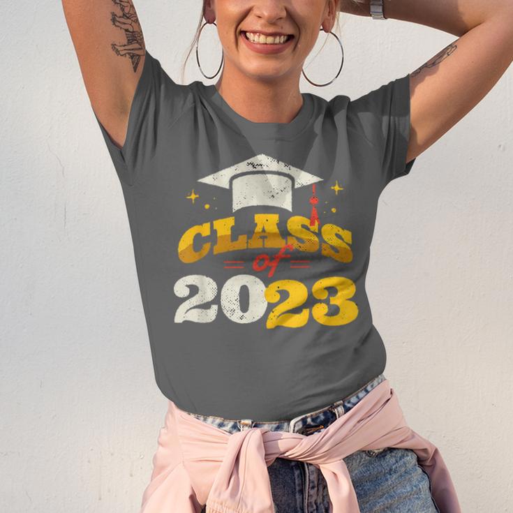 Class Of 2023 School Graduation Vintage Retro Class Of 2023 Unisex Jersey T-Shirt