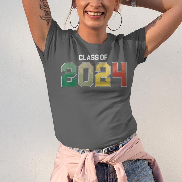 Class Of 2024 College High School Graduation Unisex Jersey T-Shirt