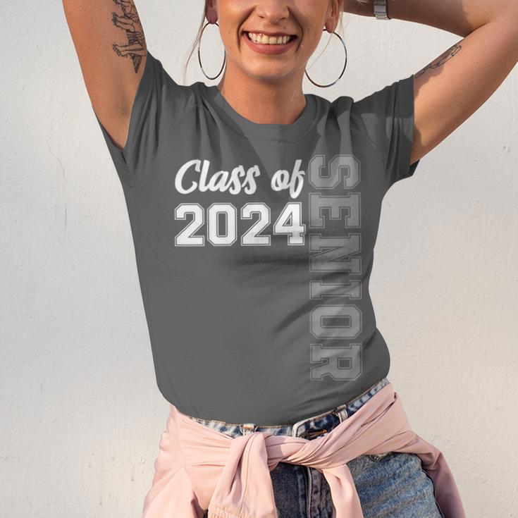 Class Of 2024 Senior 24 Shirt High School Graduation Party Unisex Jersey T-Shirt