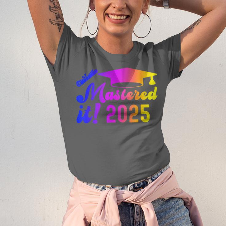 Class Of 2025 Mastered It College Masters Degree Graduation Unisex Jersey T-Shirt
