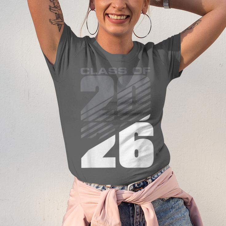Class Of 2026 High School Senior Graduation Grey Sport Style Unisex Jersey T-Shirt