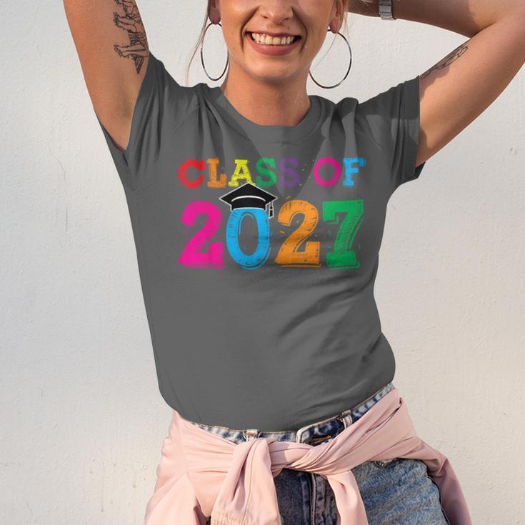 Class Of 2027 Shirt For Boys And Girls Fun 2027 Graduation Unisex Jersey T-Shirt