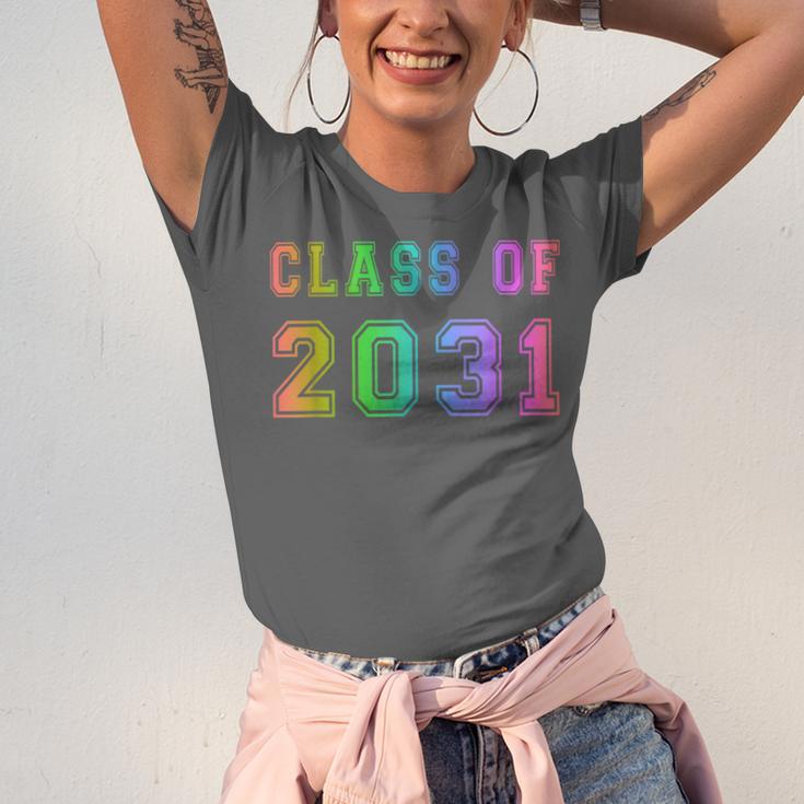 Class Of 2031 High School Graduation Date Kindergarten Shirt Unisex Jersey T-Shirt