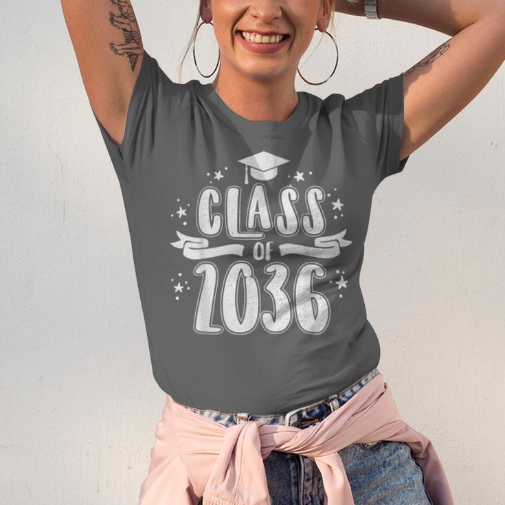 Class Of 2036 Last First Day Of School Graduation Men Women Unisex Jersey T-Shirt