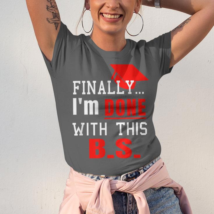 College GraduationShirt Senior Finally Done Unisex Jersey T-Shirt