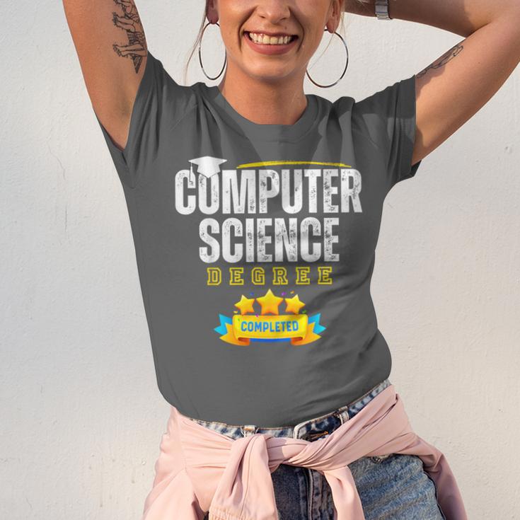 Computer Science Degree Graduation Senior Celebration Grad Unisex Jersey T-Shirt
