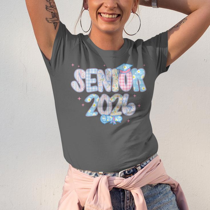 Coquette Senior-Class Of 2026 Preppy Graduation Graduate Unisex Jersey T-Shirt