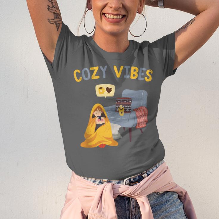 Cozy Vibes Atmospheric Introvert Unisex Jersey T-Shirt Cozy Vibes Atmospheric Introvert Unisex Jersey T-Shirt