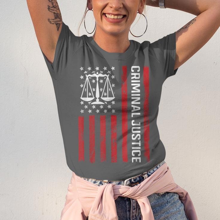 Criminal Justice Major College Student Graduate Graduation Unisex Jersey T-Shirt