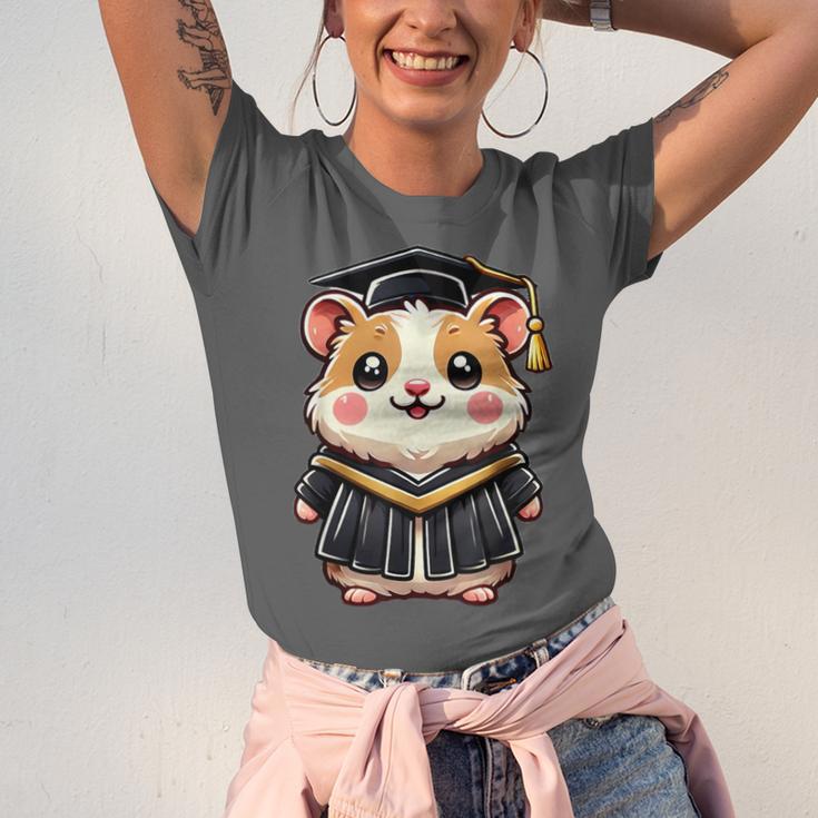 Cute Hamster Graduation Unisex Jersey T-Shirt