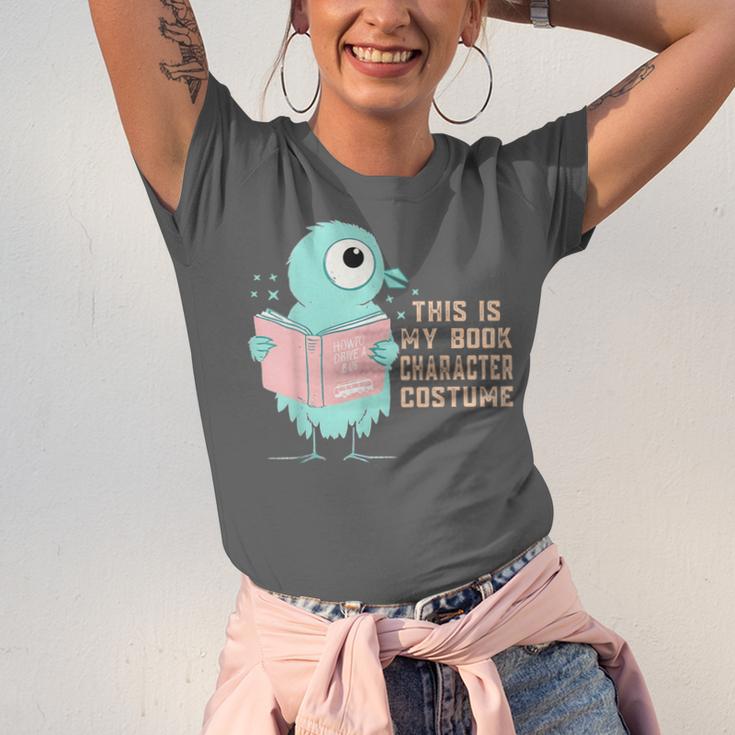 Cute Pigeon This Is My Book Character Costume For Reading Unisex Jersey T-Shirt Cute Pigeon This Is My Book Character Costume For Reading Unisex Jersey T-Shirt