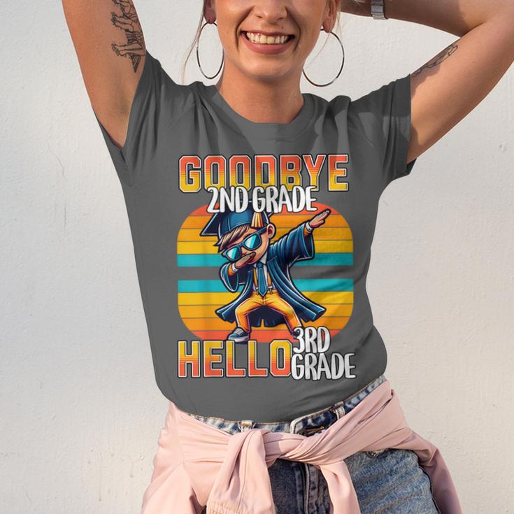Dabbing Boy Goodbye 2nd Grade Hello 3rd Grade Graduation Unisex Jersey T-Shirt