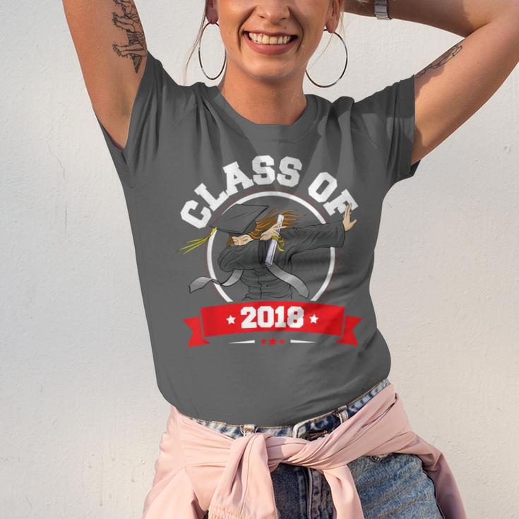 Dabbing Graduation Class Of 2018 Women Unisex Jersey T-Shirt