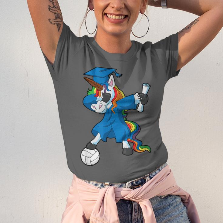 Dabbing Graduation Class 2023 Unicorn Volleyball Unisex Jersey T-Shirt