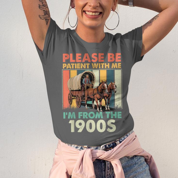 Dad Fathers Day Please Be Patient I'm From The 1900s Unisex Jersey T-Shirt