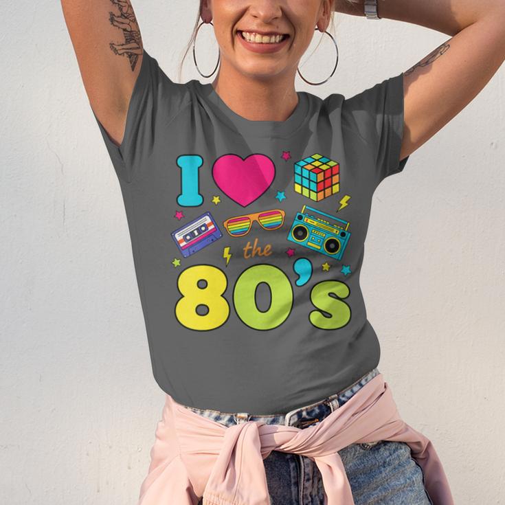 Dad I Love The 80's Retro 80s Nostalgia For Dad Unisex Jersey T-Shirt