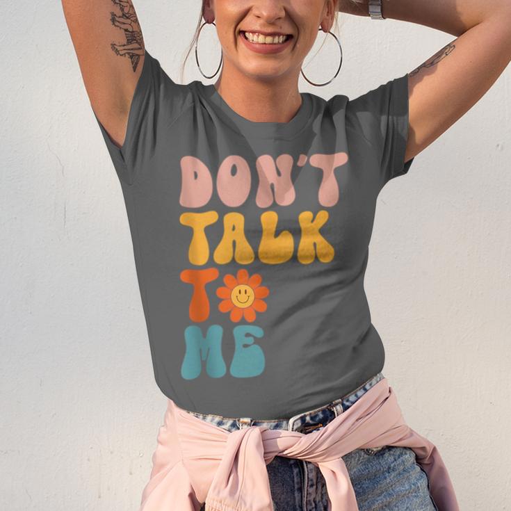 Don't Talk To Me Sarcastic Introvert Antisocial Unisex Jersey T-Shirt