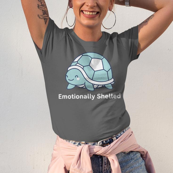 Emotionally Shelled Turtle Introvert Turtle Tee Unisex Jersey T-Shirt