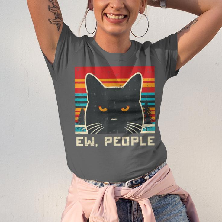 Ew People Cat Saying Introvert Women Men Kids Unisex Jersey T-Shirt Ew People Cat Saying Introvert Women Men Kids Unisex Jersey T-Shirt