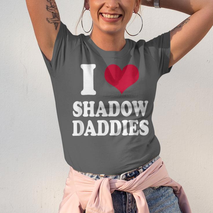 Fantasy Romantasy Book Lover I Love Heart Shadow Daddies Unisex Jersey T-Shirt