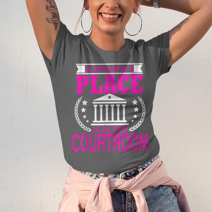Female Lawyer Women Law Student Graduation Bar Exam Unisex Jersey T-Shirt