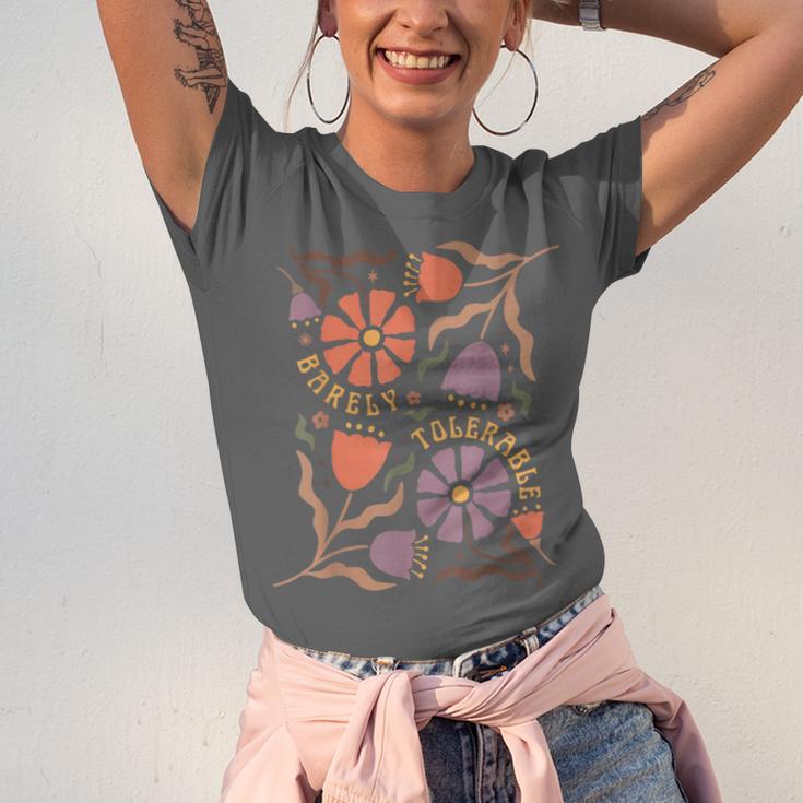 Floral Pride & Prejudice Barely Tolerable Book Lover Bookish Unisex Jersey T-Shirt Floral Pride & Prejudice Barely Tolerable Book Lover Bookish Unisex Jersey T-Shirt