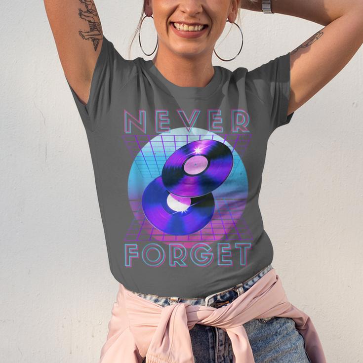 Never Forget Retro 80s 90s Nostalgia Unisex Jersey T-Shirt