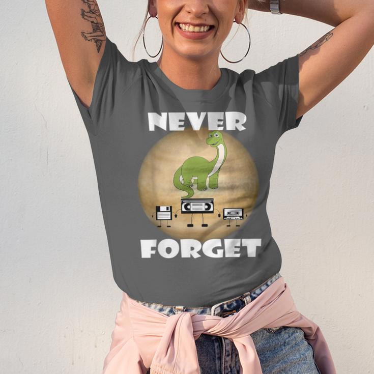 Never Forget Women Men Never Forget Men Nostalgia Unisex Jersey T-Shirt