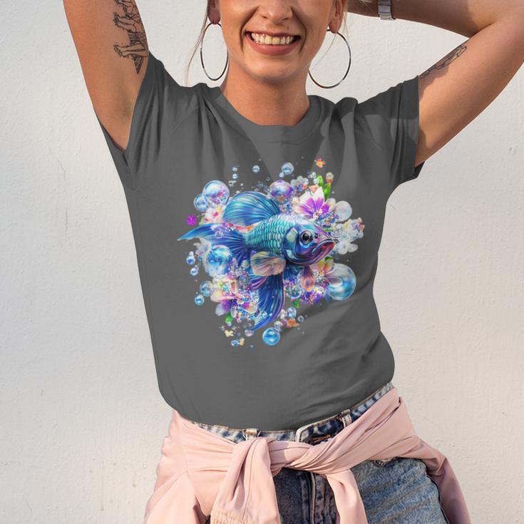 Frutiger Aero Y2K Fish Unisex Jersey T-Shirt
