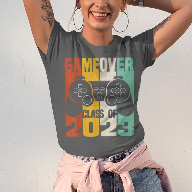 GAME OVER Class Of 2023 Video Games Vintage Graduation Gamer Unisex Jersey T-Shirt