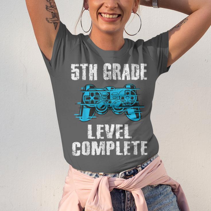 Gamer Graduation 5th Grade Level Complete Video Games Boys Unisex Jersey T-Shirt