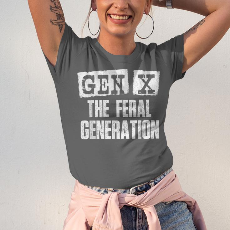 Gen X The Feral Generation Generation X Gen Xer Nostalgia Unisex Jersey T-Shirt Gen X The Feral Generation Generation X Gen Xer Nostalgia Unisex Jersey T-Shirt