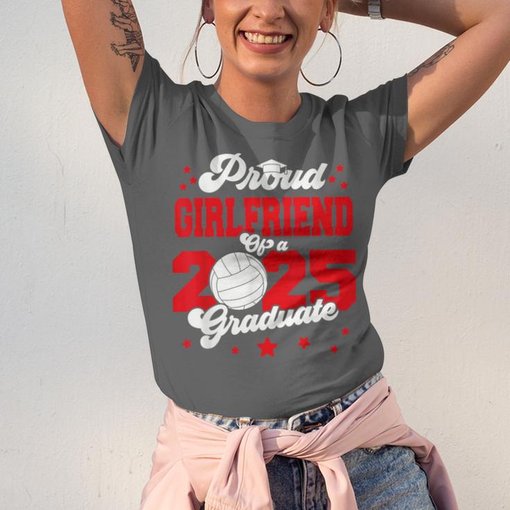 Girlfriend Of a 2025 Graduate Prom Graduation 25 VolleyBall Unisex Jersey T-Shirt