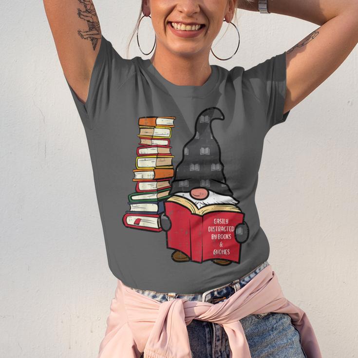 Gnome Read Reading Book Librarian Across America Women Kids Unisex Jersey T-Shirt