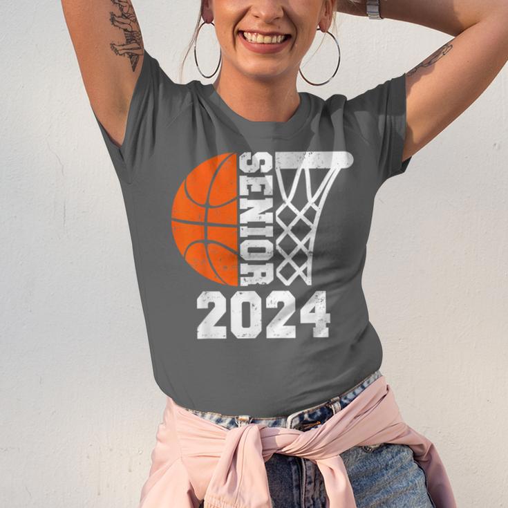 Graduate Senior Class Of 2024 Basketball Player Graduation Unisex Jersey T-Shirt