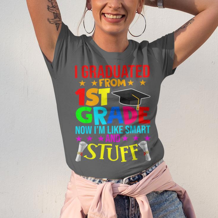 I Graduated From 1st Grade Graduation Matching Student Unisex Jersey T-Shirt
