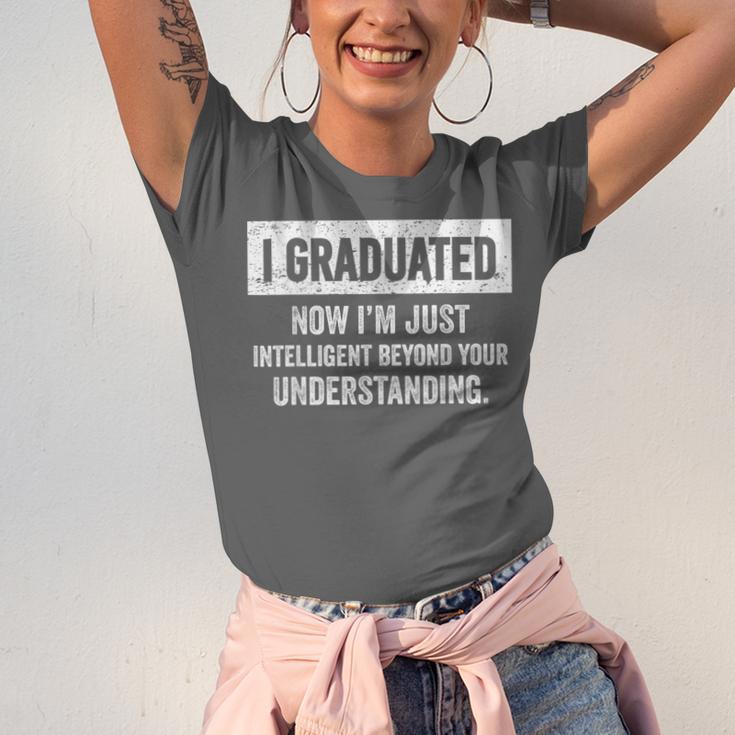 I Graduated I'm Just College High School Graduation 2026 Unisex Jersey T-Shirt
