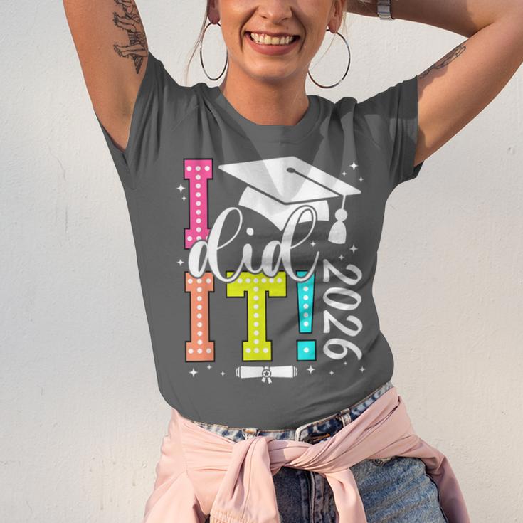 I Did It Graduation 2026 Graduate Class Of 2025 Senior 26 Unisex Jersey T-Shirt