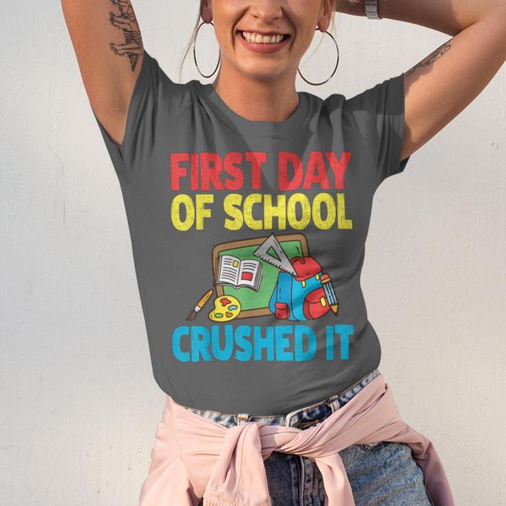 Graduation First Day Of School Crushed It Unisex Jersey T-Shirt