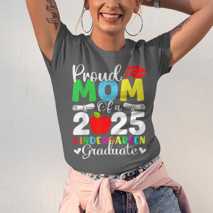 Graduation Proud Mom Of 2025 Kindergarten Graduate Unisex Jersey T-Shirt