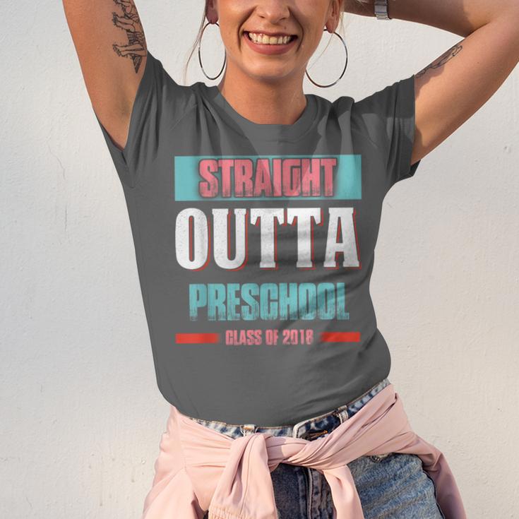 Graduation Shirt Straight Outta Preschool Class Of 2018 Tee Unisex Jersey T-Shirt